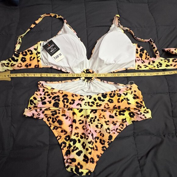 Bar III Summer Heat Animal-Print O-Ring Monokini Swimsuit - Size: XL - NWT - Picture 14 of 14